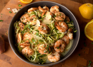 Shrimp Scampi with Zoodles